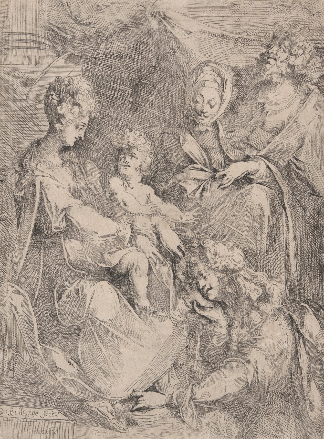 Virgin and Child with Saints by Jacques Bellange
