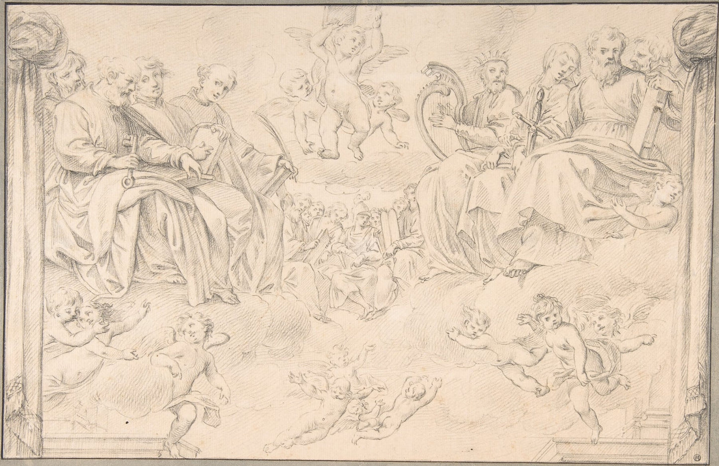 Prophets and Saints in Glory After Bernardino Poccetti by Santi Pacini
