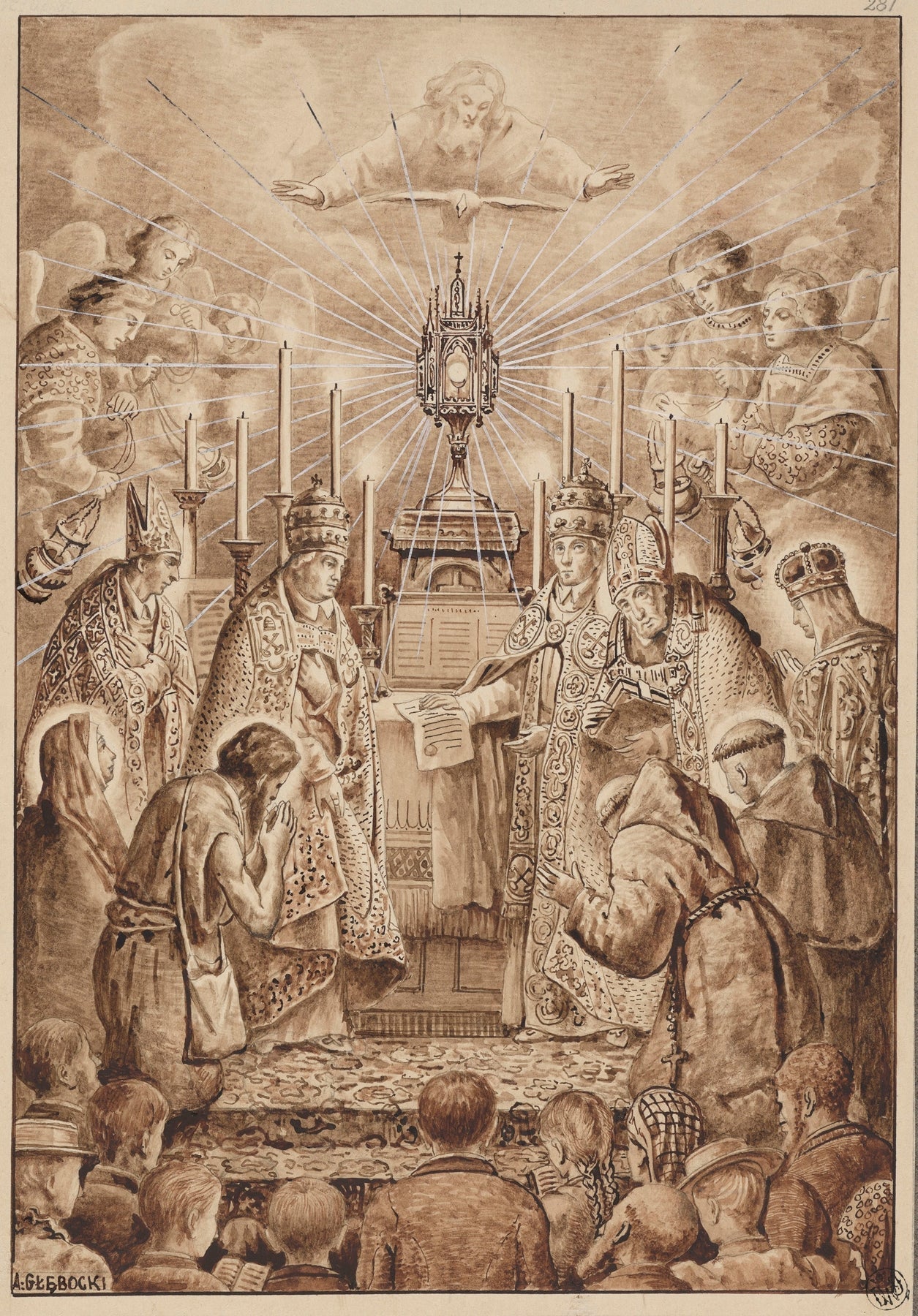 Eucharistic Adoration by Adrian Głębocki