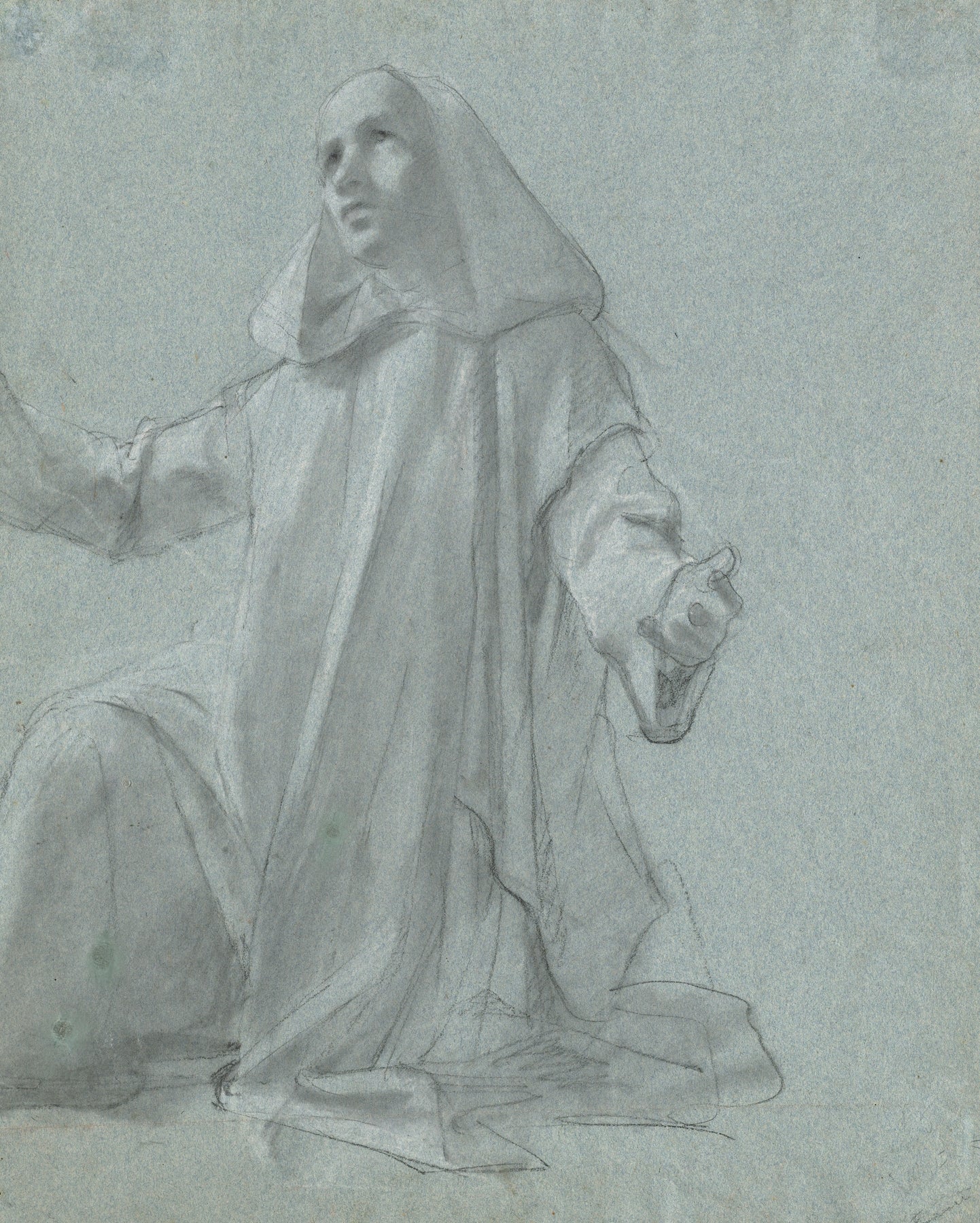 A Young Priest Kneeling by Jean Leonard Lugardon