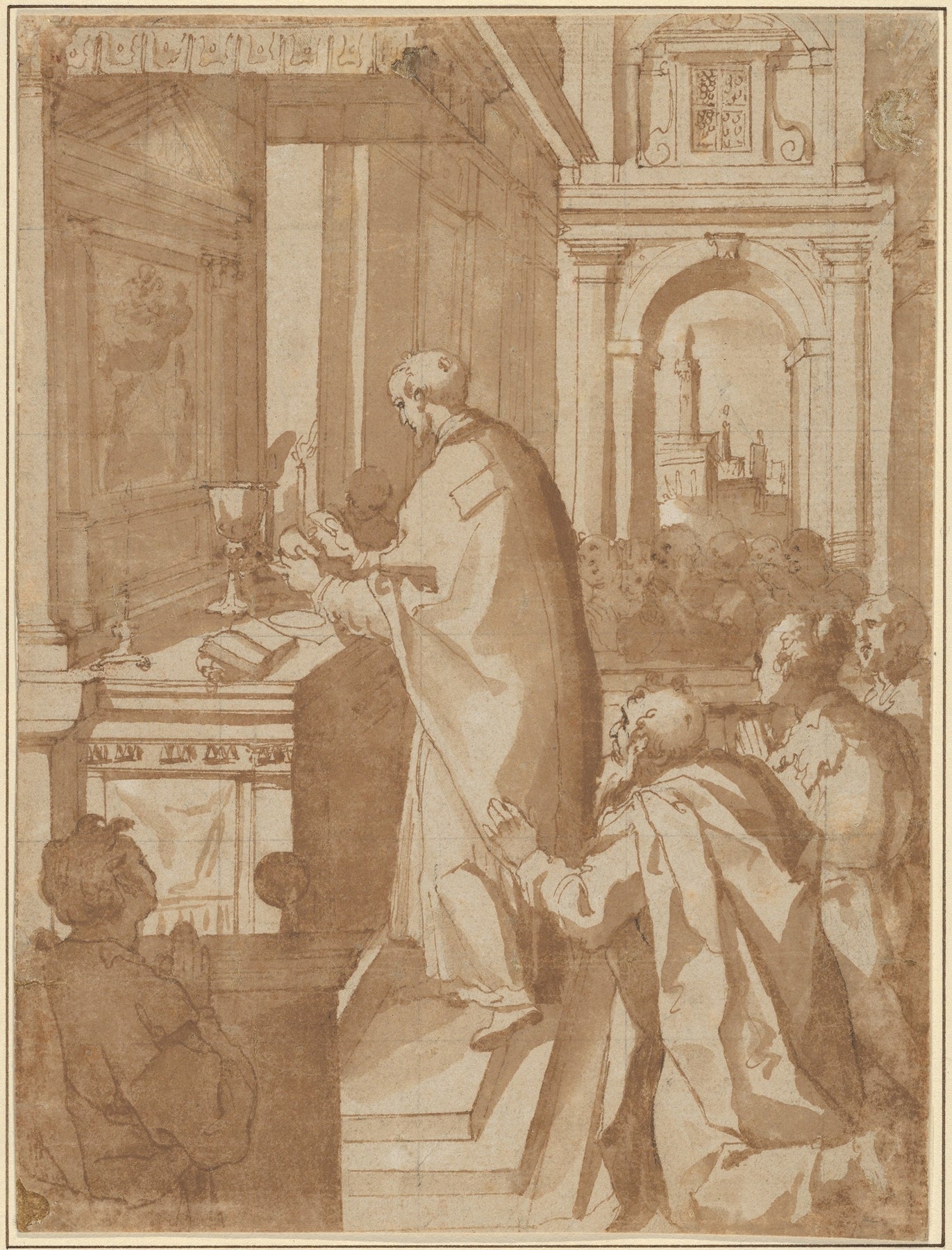A Priest Celebrating Mass by Giorgio Picchi the Younger
