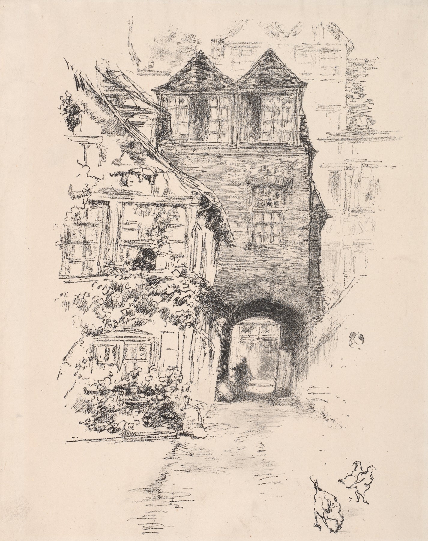The Priests House Rouen by James Abbott McNeill Whistler