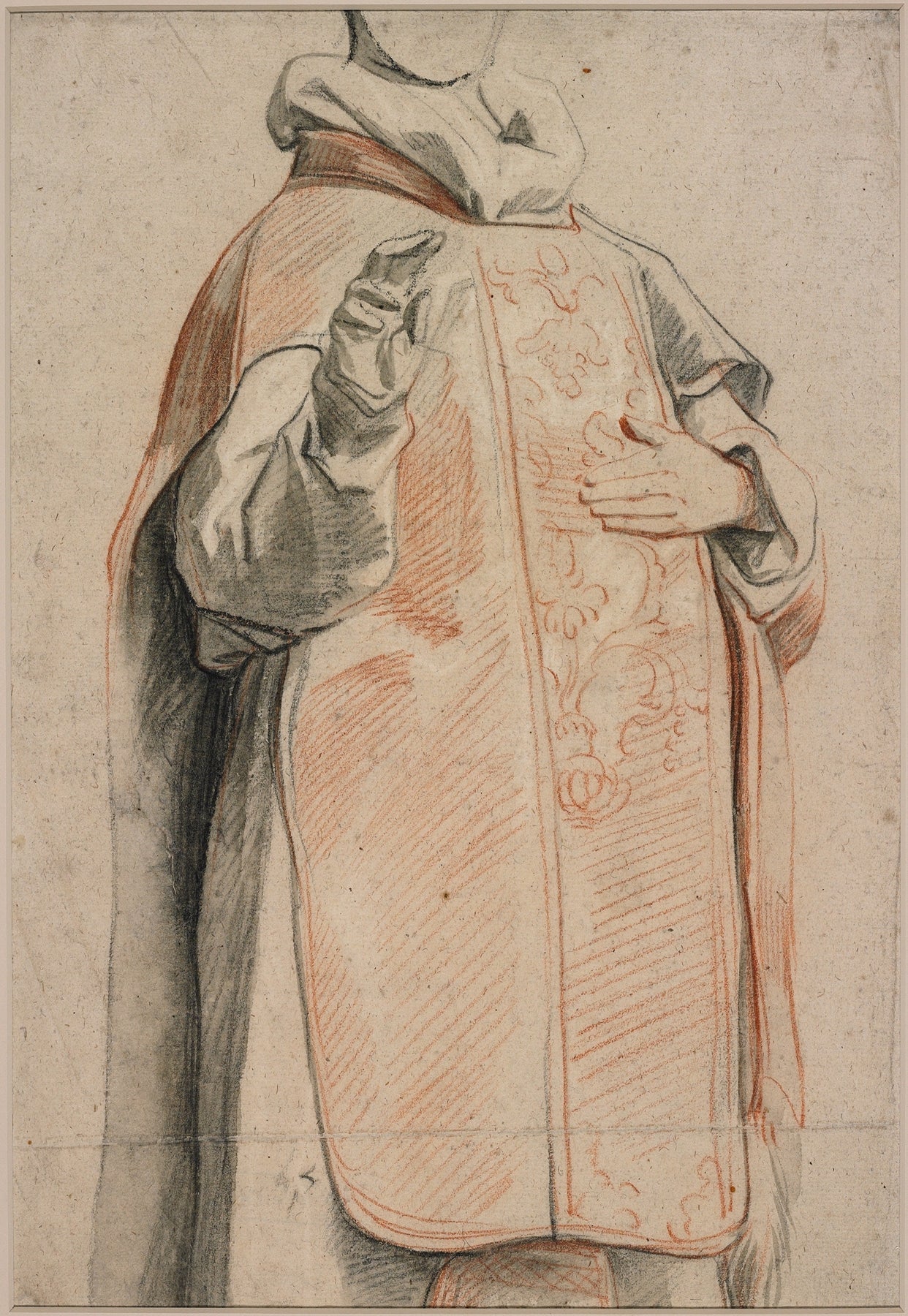 Study of a Figure in Priests Robes by Jacob Jordaens