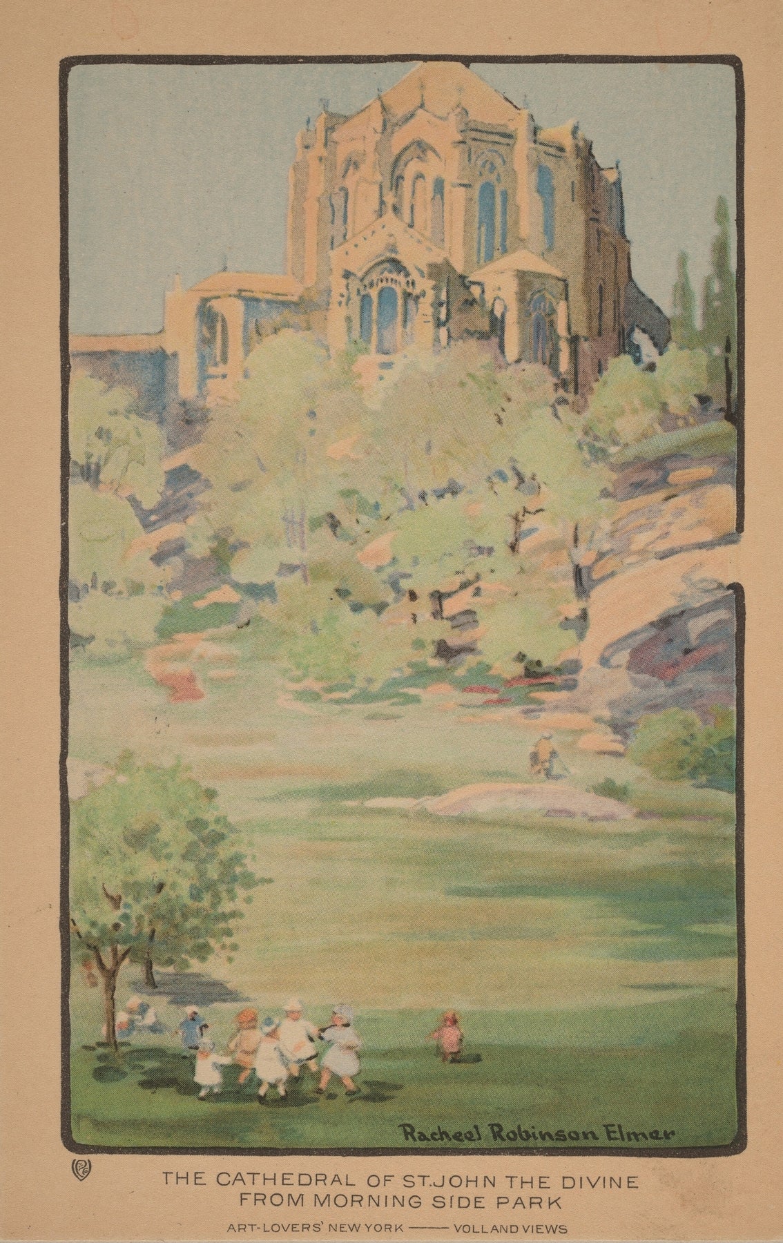 The Cathedral of St. John the Divine from Morningside Park Catholic artwork