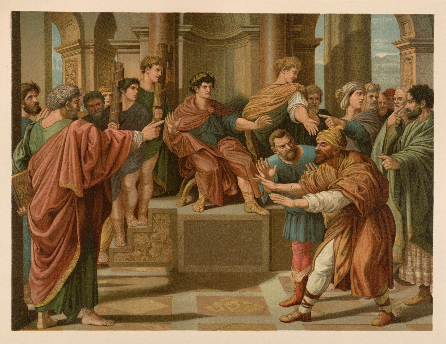 The blinding of Theophilus, the high priest Catholic artwork