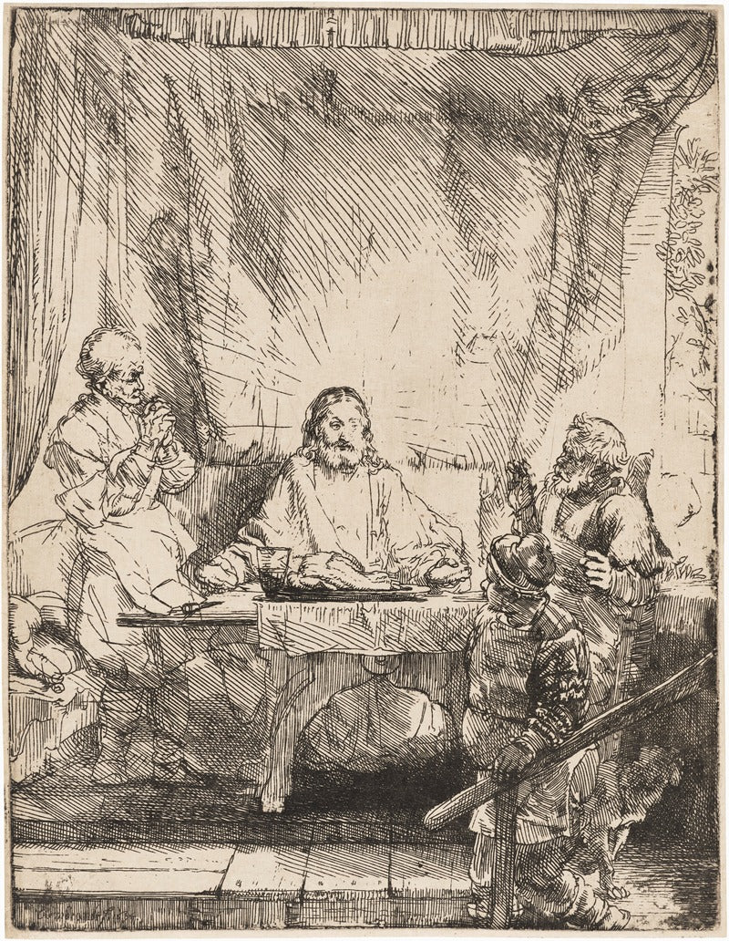 Christ at Emmaus: The Larger Plate
