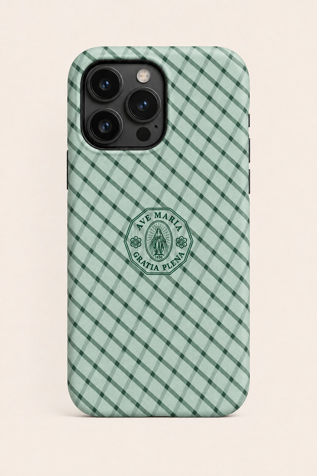 Sage Windowpane Phone Case