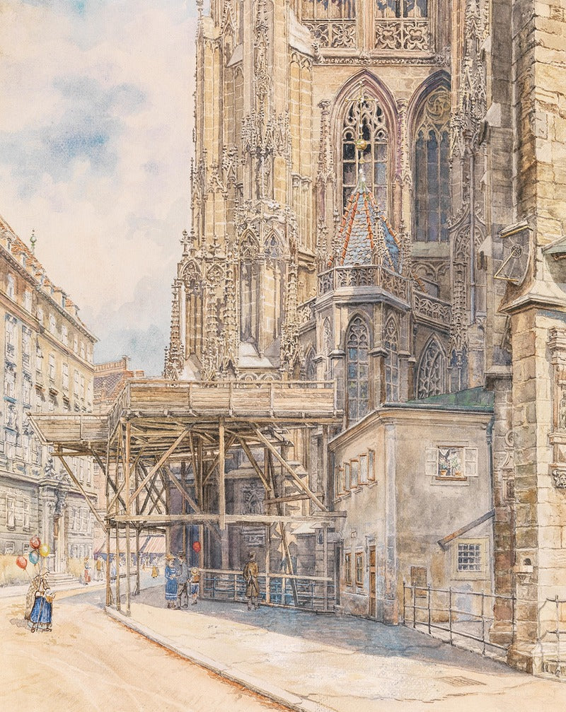 St. Stephen's Cathedral South Tower with Scaffolding