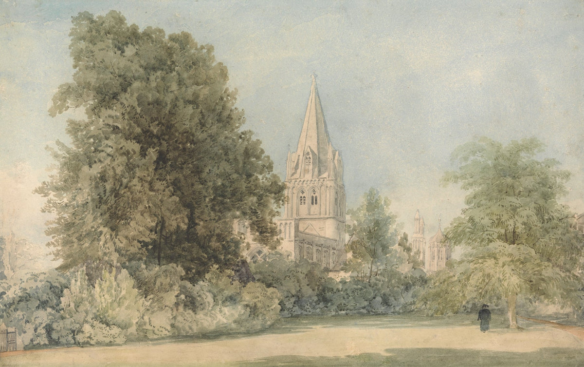 Christ Church, Canon’s Garden, Oxford by William Alfred Delamotte