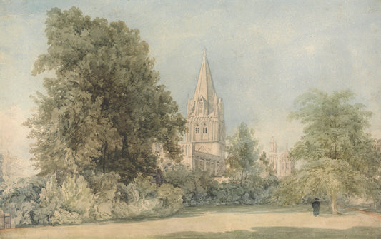 Christ Church, Canon’s Garden, Oxford by William Alfred Delamotte