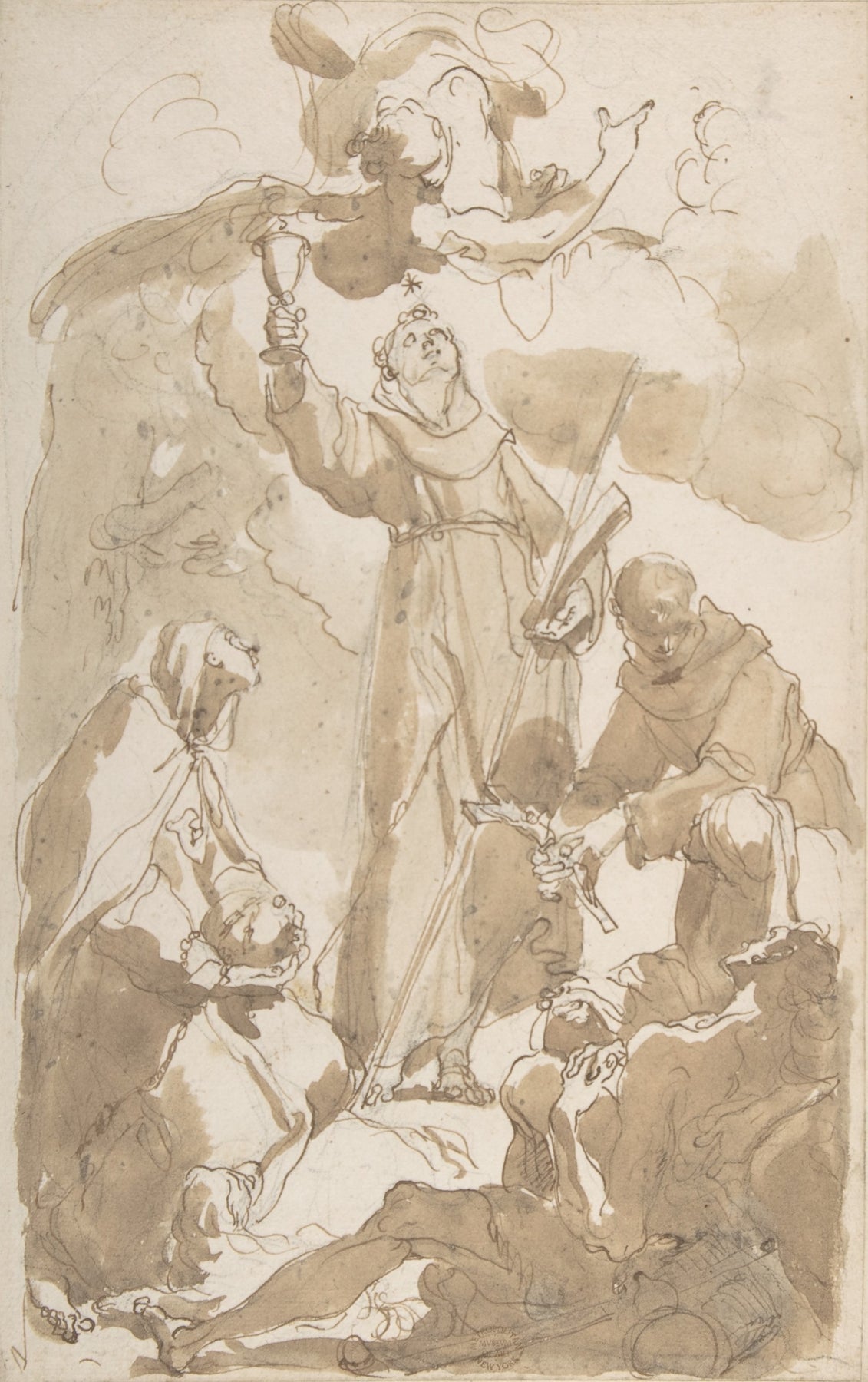 Saint Margaret of Cortona Saint James of the March and Saint Didacus by Gaetano Gandolfi