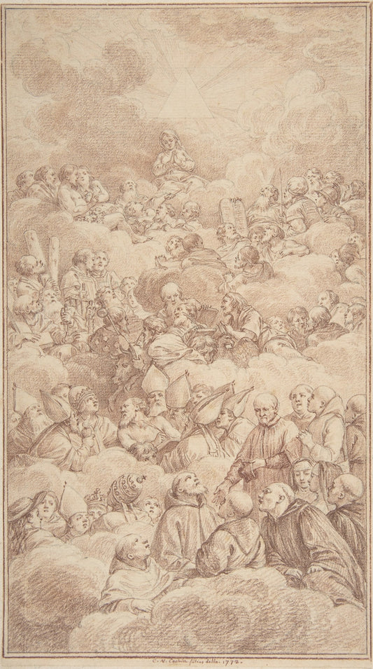 The Company of Saints in Glory by Charles Nicolas Cochin II