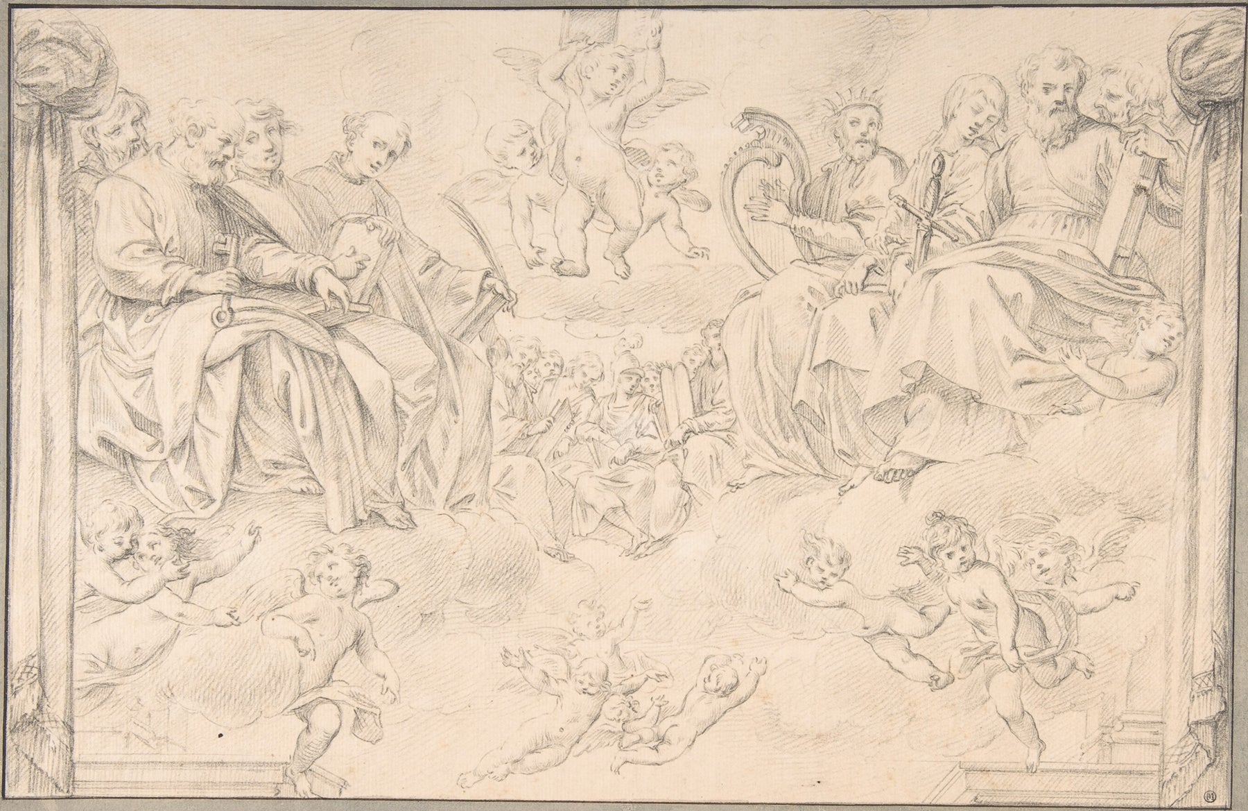 Prophets and Saints in Glory After Bernardino Poccetti by Santi Pacini