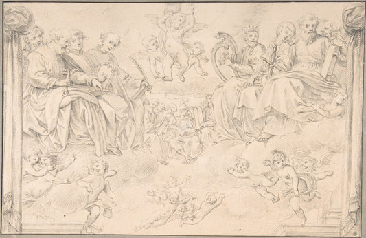 Prophets and Saints in Glory After Bernardino Poccetti by Santi Pacini