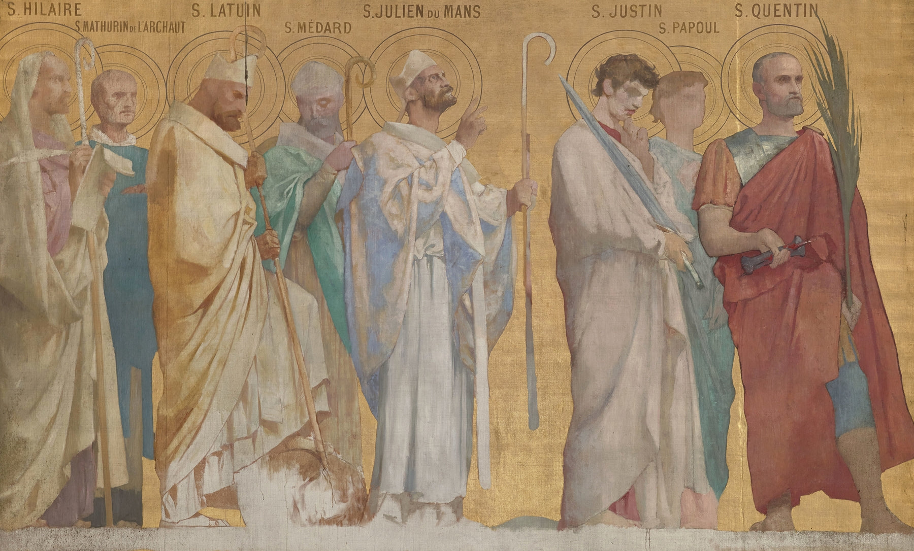 Procession des Saints Martyrs by Jules Elie Delaunay