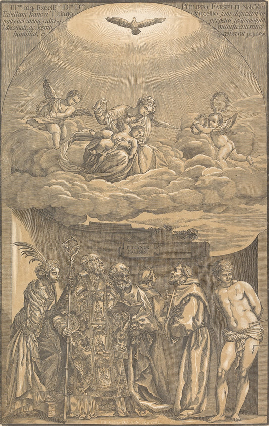 Madonna in Glory with Six Saints (after Titian) by John Baptist Jackson