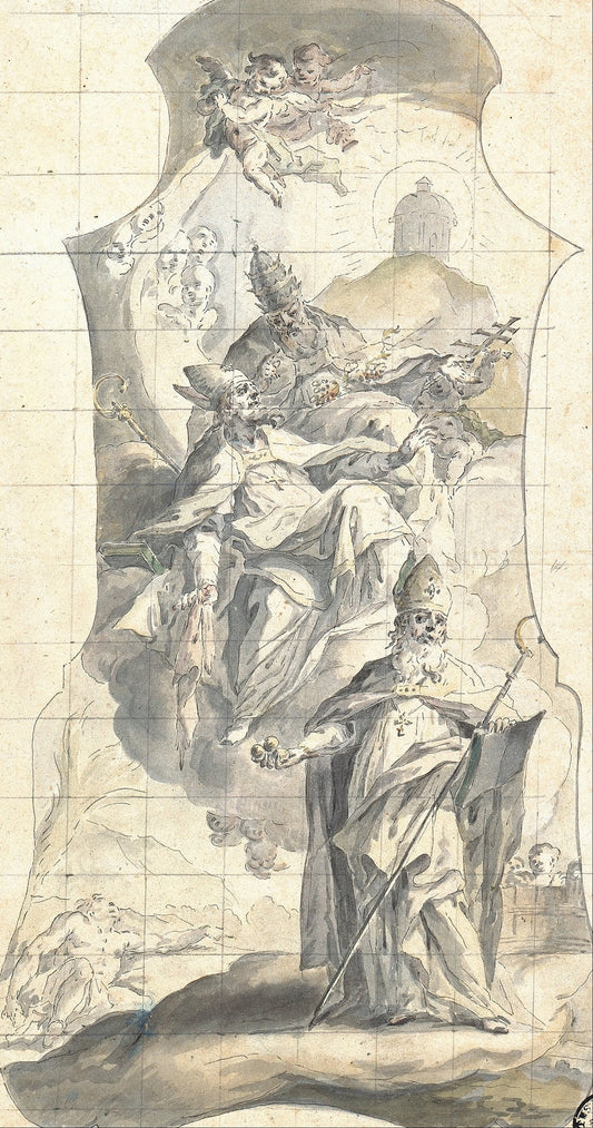 Saints Nicholas, Martin and Urban by Meinrad von Aw