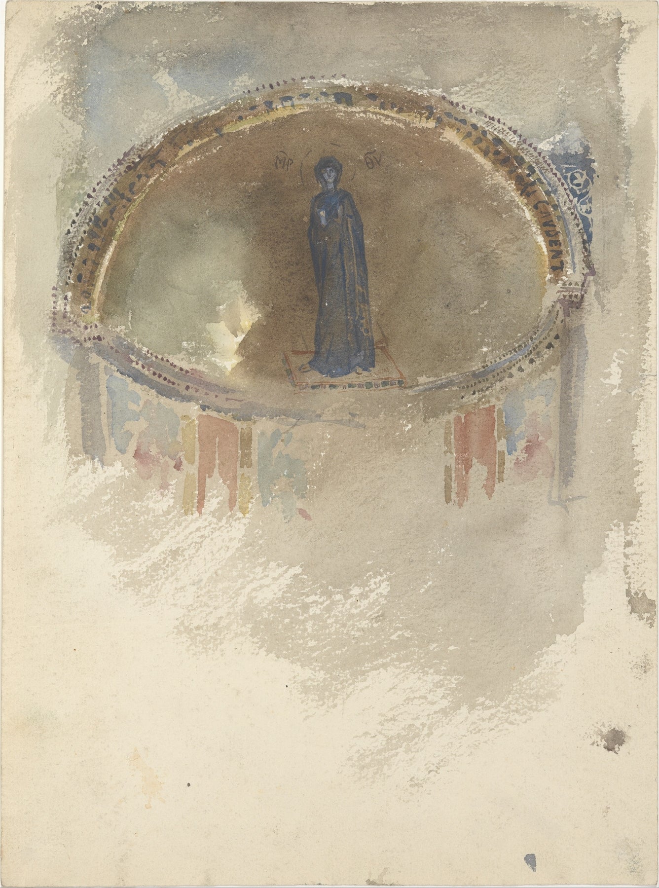 Madonna, Mosaic, Saints Maria and Donato, Murano by John Singer Sargent