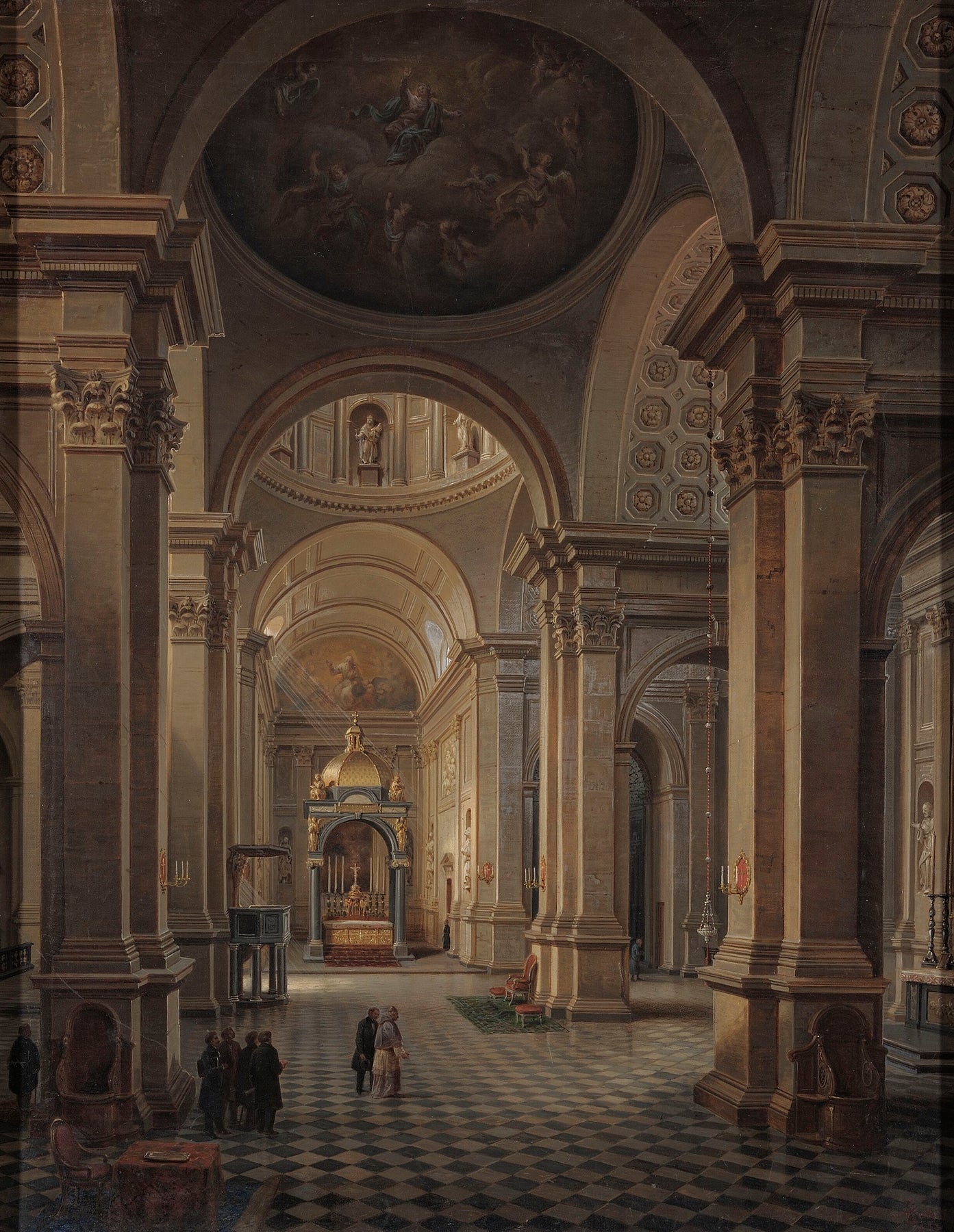 Interior of the All Saints Church in Warsaw by Marcin Zaleski