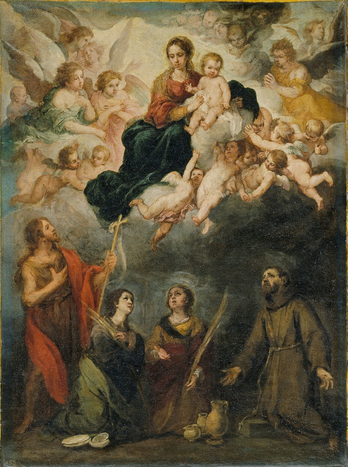 The Virgin and Child with Saints by Bartolomé Estebán Murillo