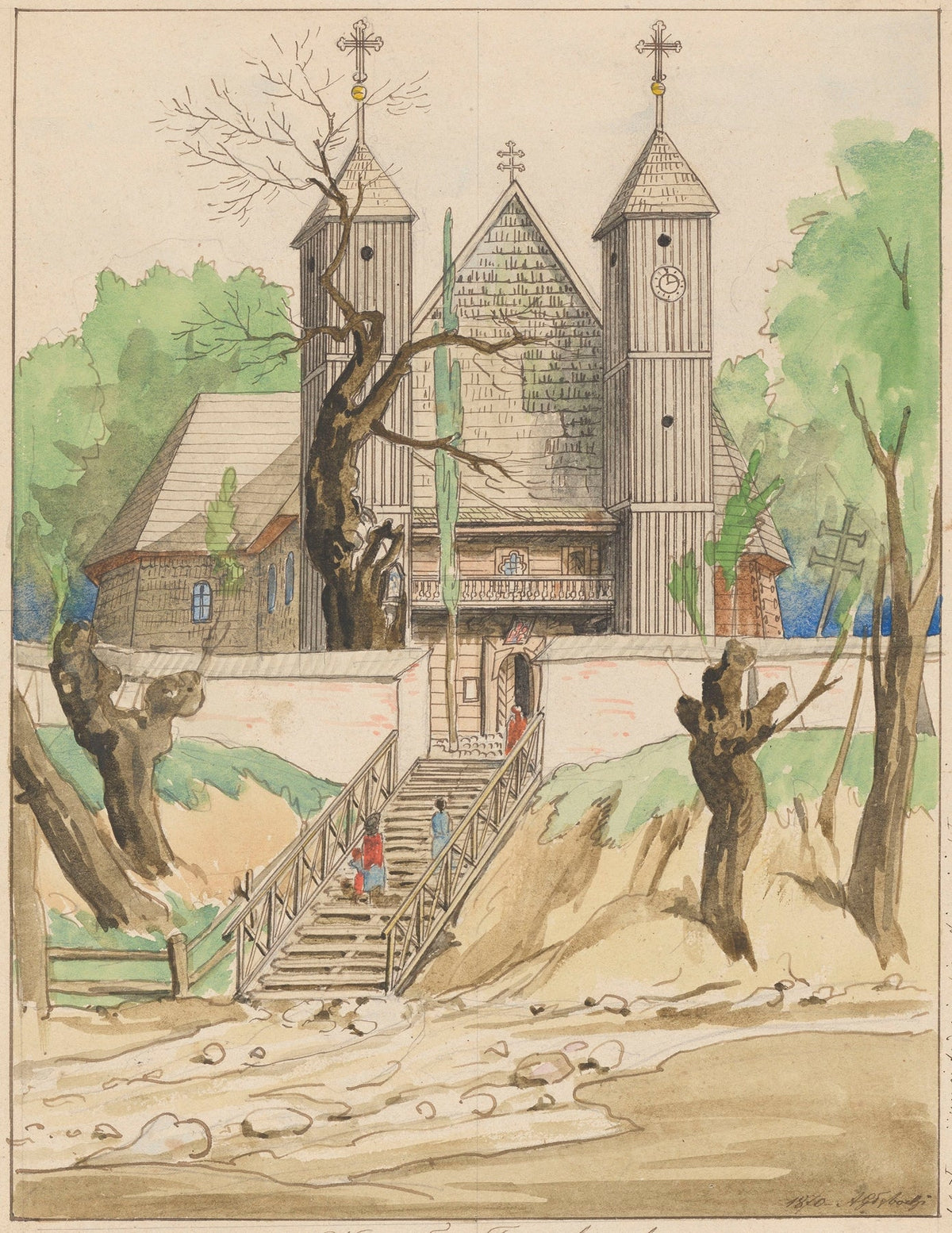Church in Truskolasy Exterior View of the Church of St. Nicholas by Adrian Głębocki