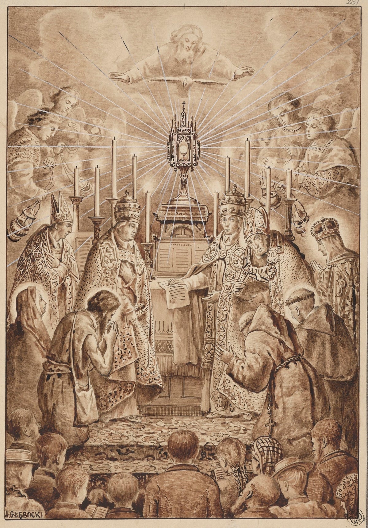 Eucharistic Adoration by Adrian Głębocki
