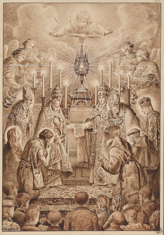 Eucharistic Adoration by Adrian Głębocki