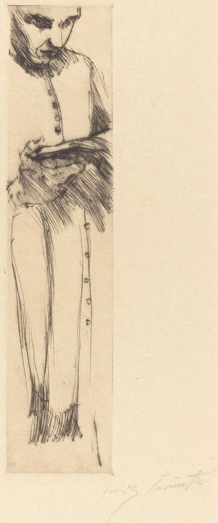 Priest Reading Lesender Monch by Lovis Corinth