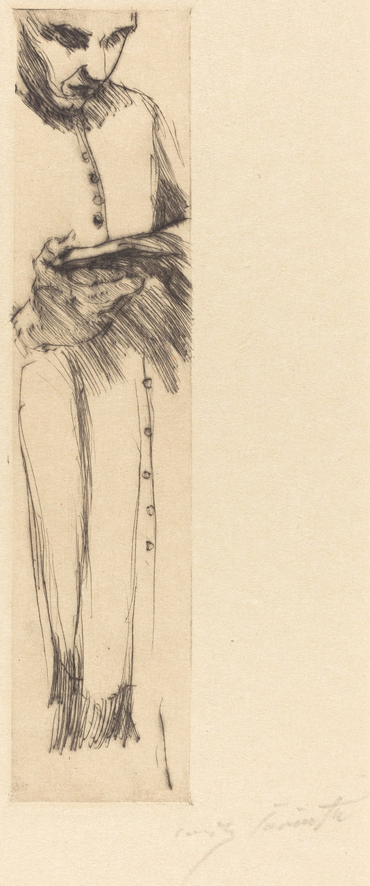 Priest Reading Lesender Monch by Lovis Corinth