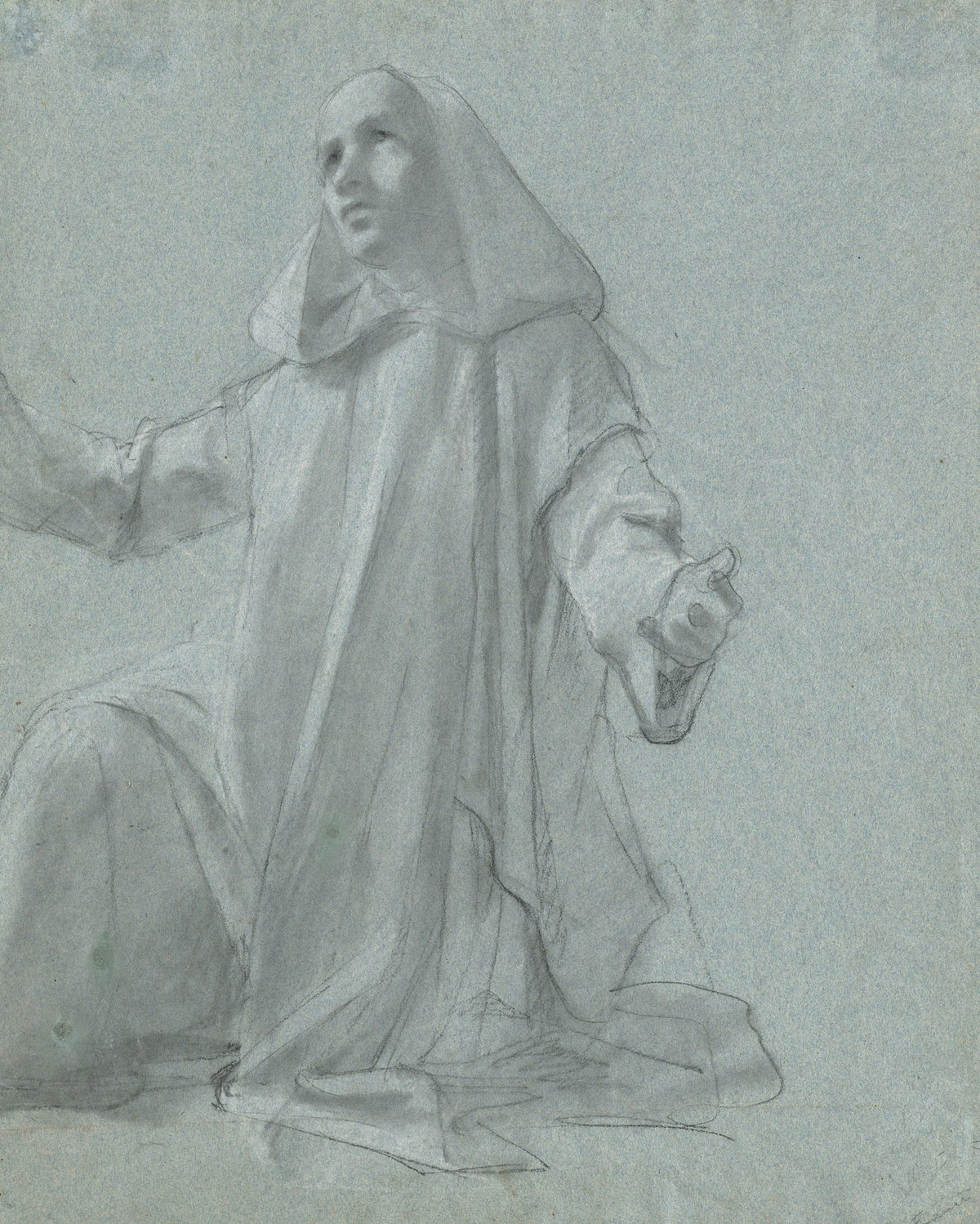 A Young Priest Kneeling by Jean Leonard Lugardon