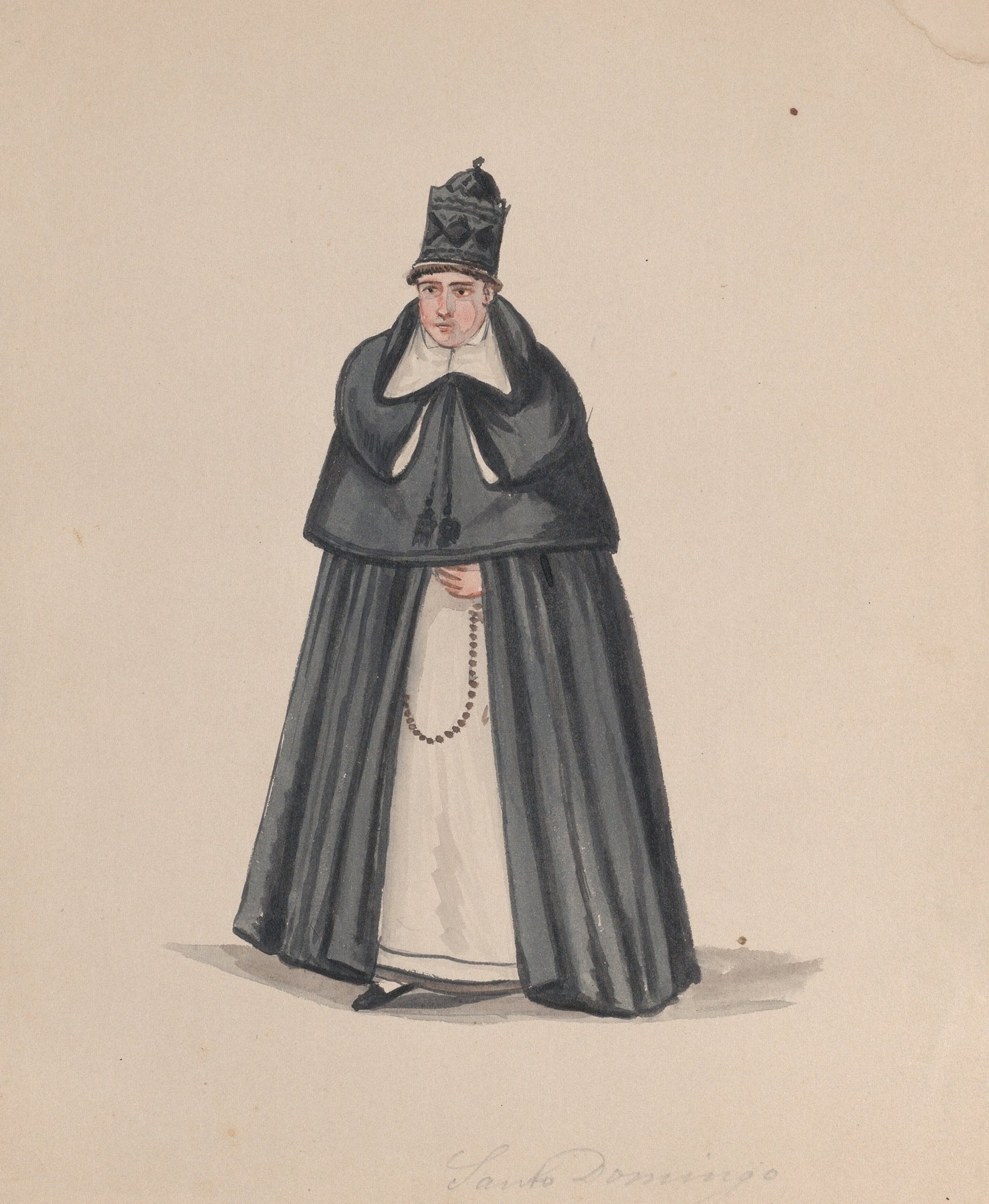 A Priest from the Order of Santo Domingo Saint Dominic by Francisco Fierro
