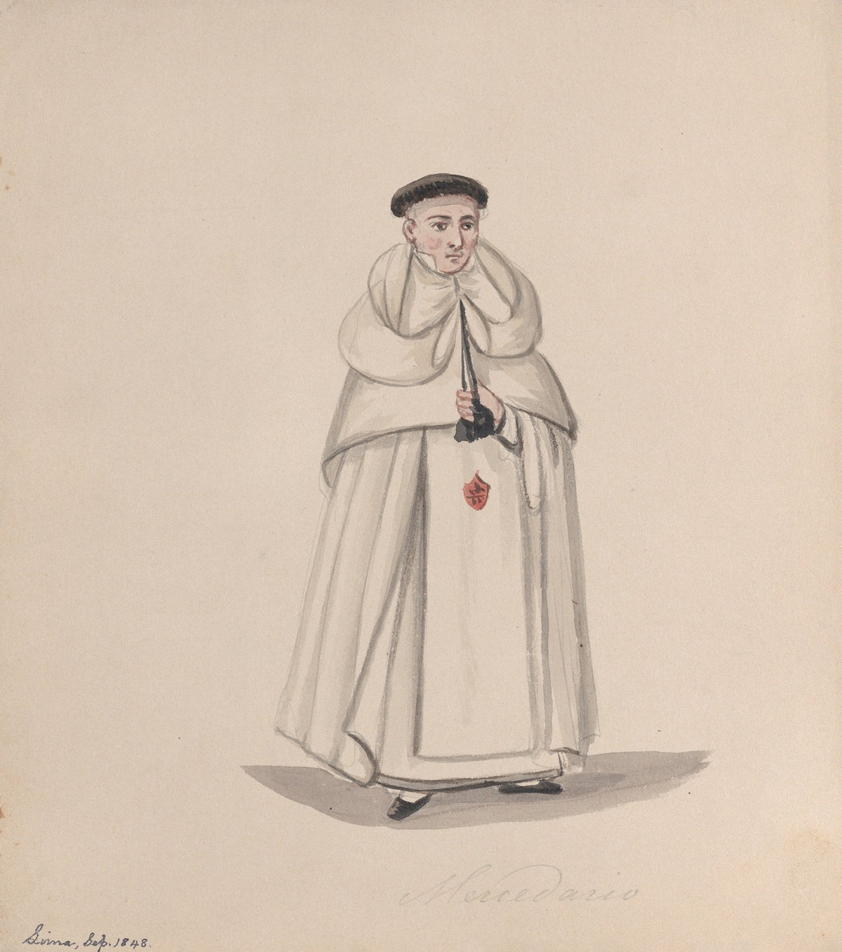 A Priest from the Mercederian Order Order of Our Lady of Mercy by Francisco Fierro