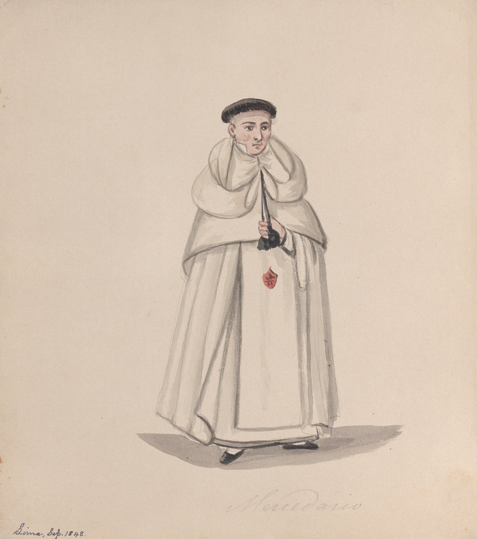 A Priest from the Mercederian Order Order of Our Lady of Mercy by Francisco Fierro