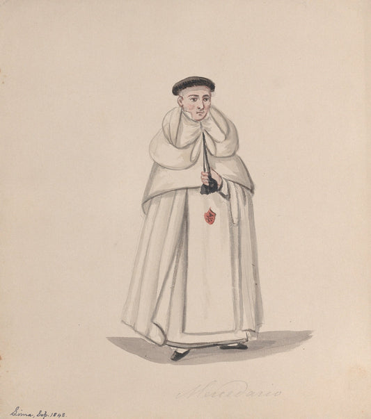 A Priest from the Mercederian Order Order of Our Lady of Mercy by Francisco Fierro
