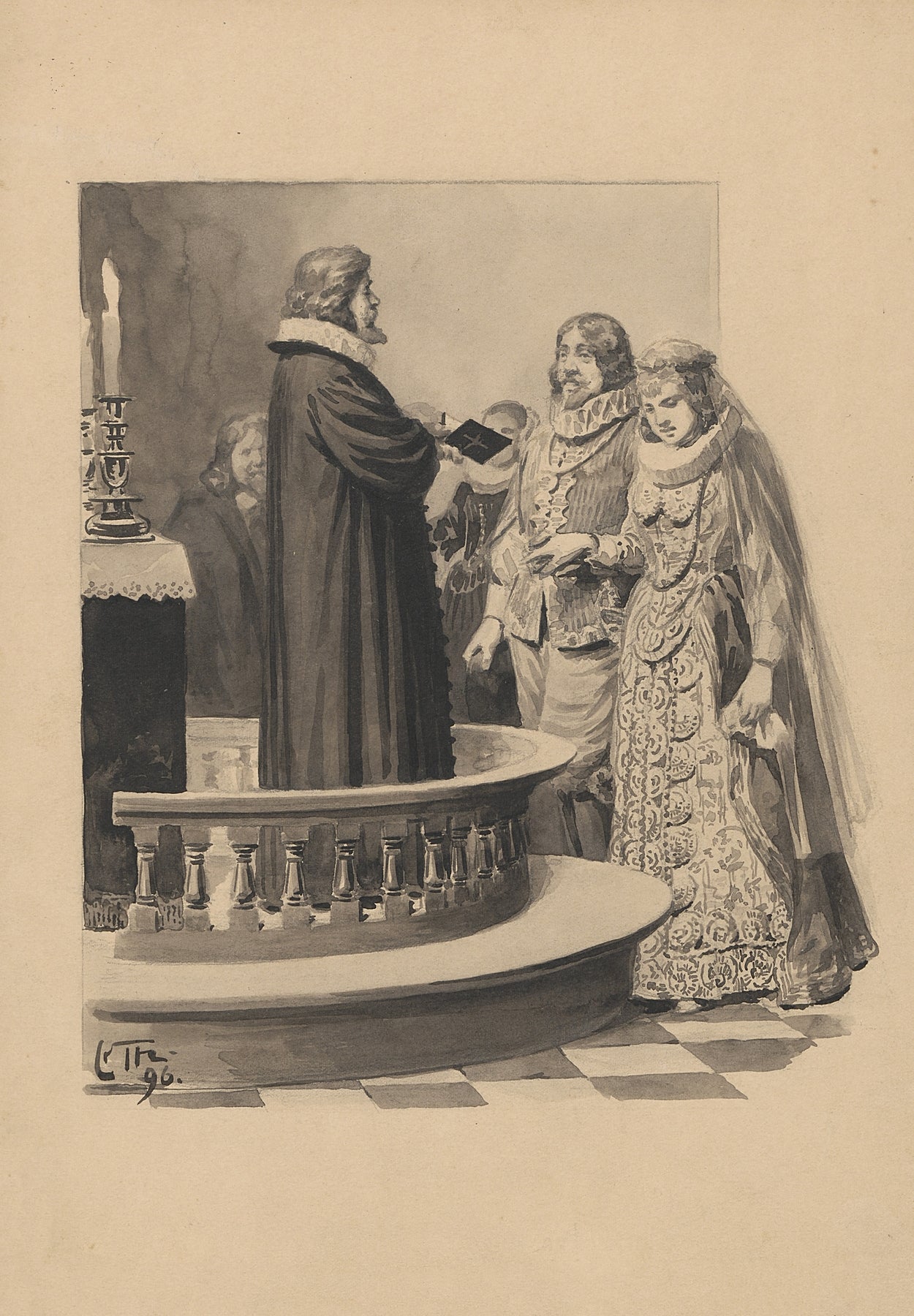 The Priest in Thorning by Carl Thomsen 