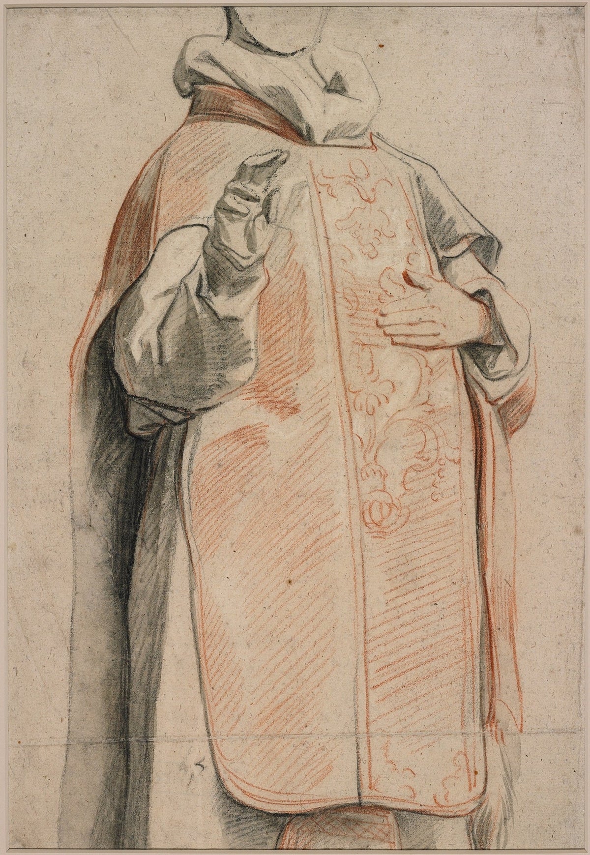 Study of a Figure in Priests Robes by Jacob Jordaens