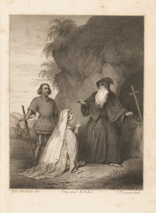 Agnes Van Der Sluis and Witte Van Haemstede at the Priest C by Herman Frederik Carel Ten Kate