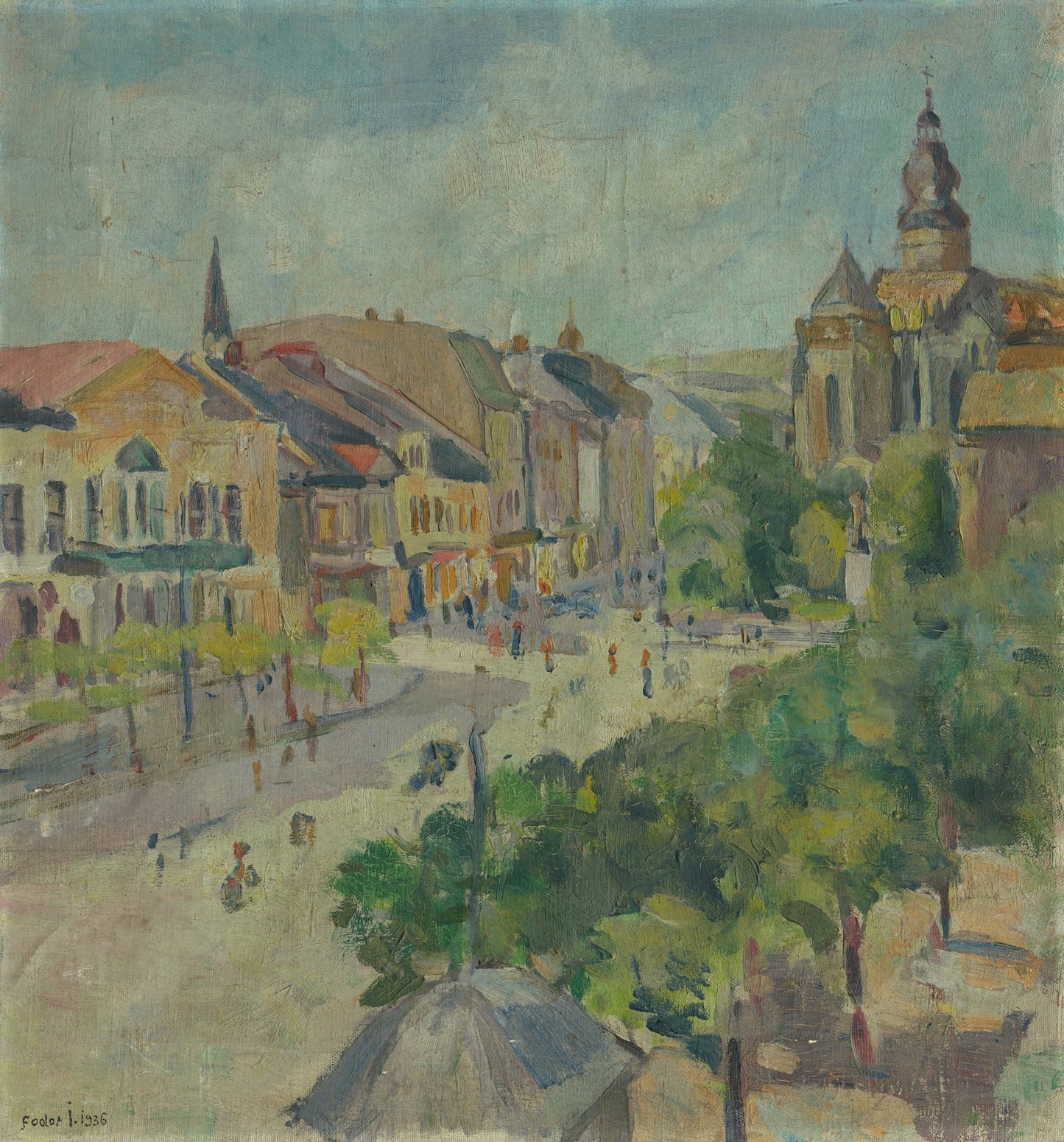 Namestie Pred Domom V Kosiciach by Štefan Fodor