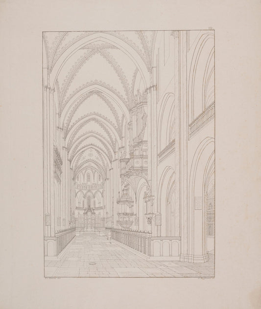 Det Indre Af Roskilde Domkirke by Georg Hoffmann