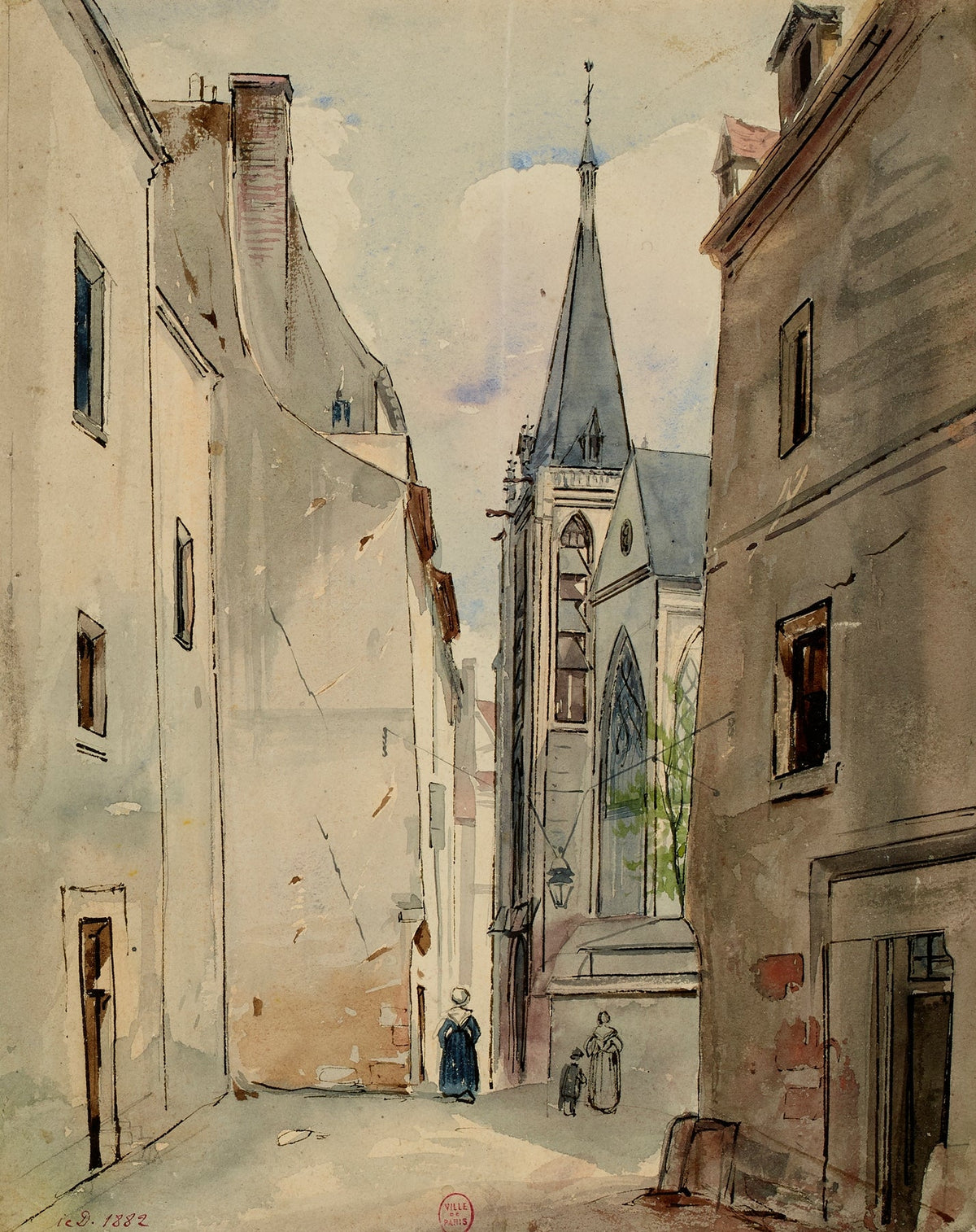 Eglise Saint Severin by Henri Jean Baptiste Levis 