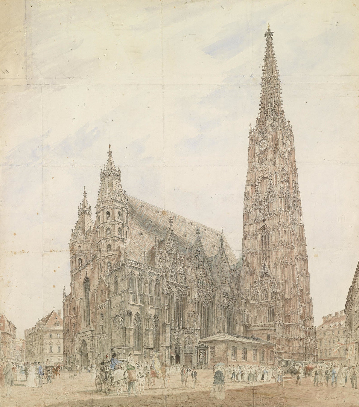 Stephansdom in Wien by Jakob Alt