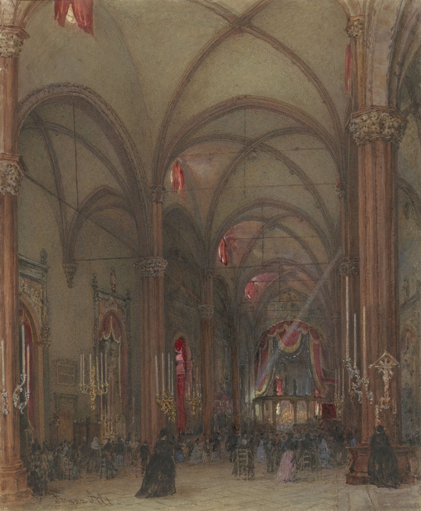 Interieur Van de Dom Te Verona by Franz Alt