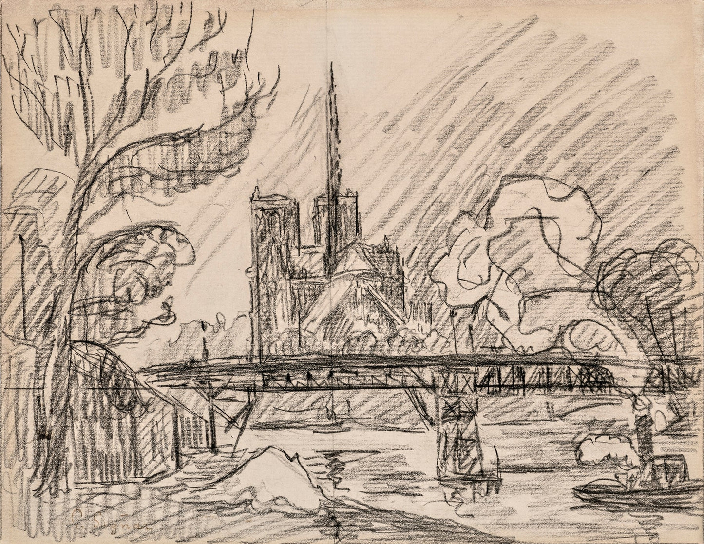 Paris Notre Dame by Paul Signac 