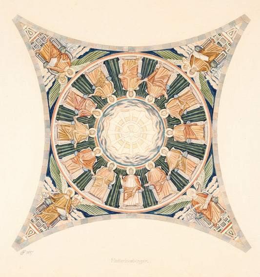 Udkast Til Freskerne I Viborg Domkirke Midterhvaelvingen by Joakim Skovgaard