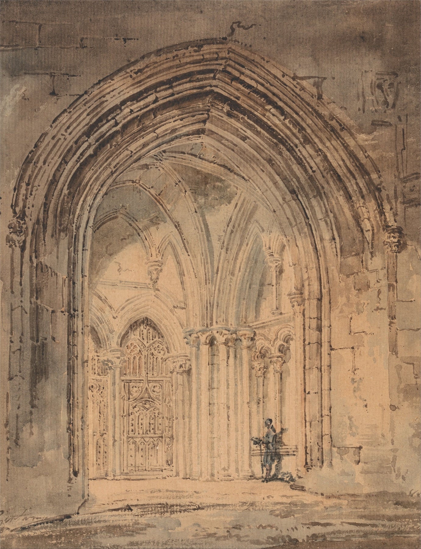 St. Albans Cathedral Hertfordshire by Thomas Girtin 
