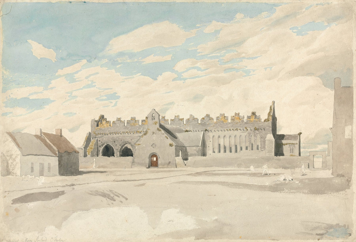 Ardfert Cathedral Kerry Ireland by Cornelius Varley