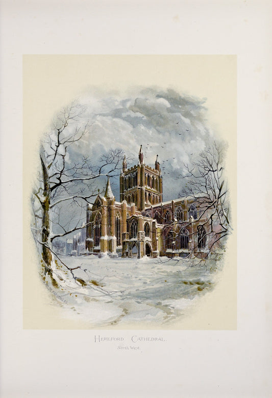 Hereford Cathedral from the North West by Arthur Wilde Parsons 