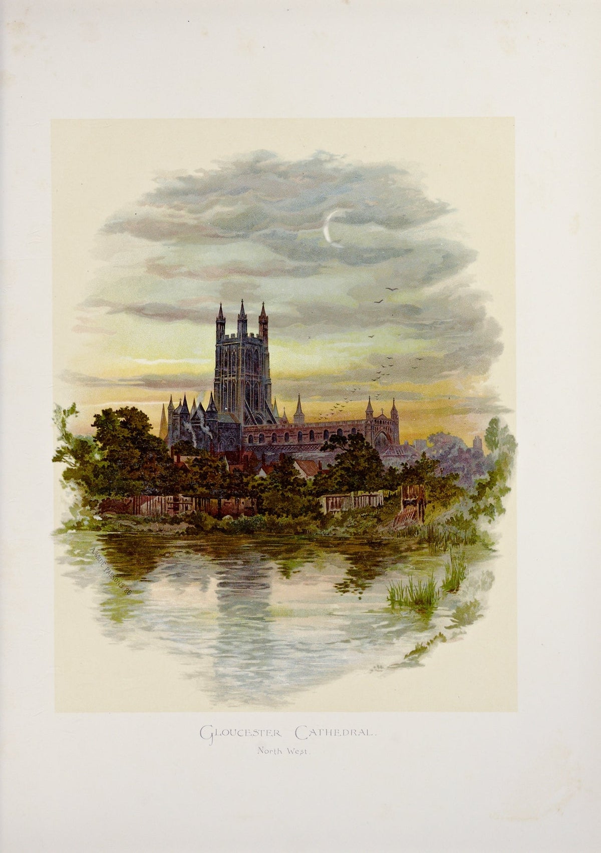 Gloucester Cathedral from the North West by Arthur Wilde Parsons 