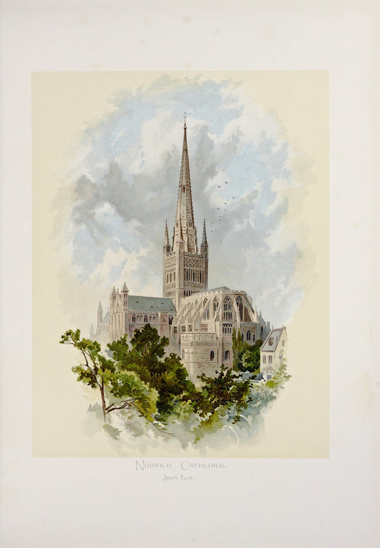 Norwich Cathedral from the South East by Arthur Wilde Parsons 
