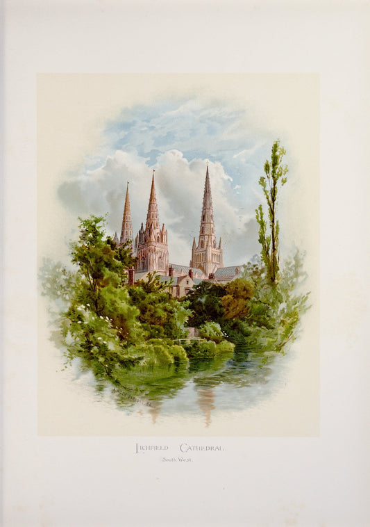 Lichfield Cathedral from the South West Catholic artwork